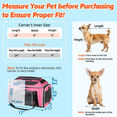 Petskd soft-sided carrier ventilation mesh five sides for airflow