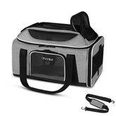 Petskd top-expandable carrier under-seat jetblue-approved ideal for small dogs or cats during travel.