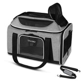 Petskd top-expandable carrier under-seat delta-approved cabin fit for small pets
