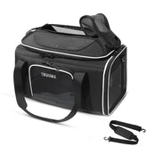 Petskd top-expandable pet carrier under-seat fit for cabin travel