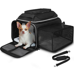 Petskd top side expandable carrier underseat Southwest travel fits cabin seating.