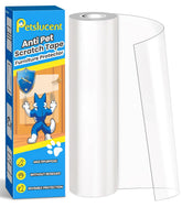 Petslucent cat scratch protector on a sofa provides invisible protection against claws.