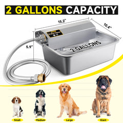 Petsolon 304 stainless steel body resists rust for durable use.