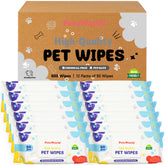 PETSWORLD Pet Wipes unscented packaging, gentle daily cleaning for pets.