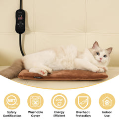 PetTemp cat heating pad warming surface ideal for cold days.