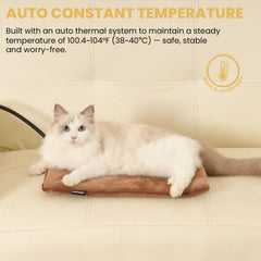 PetTemp heated pet pad in crate demonstrates safe, contained warmth for pets