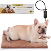 PetTemp heating pad on floor offering steady warmth for pets