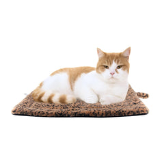 PetTemp self-warming cat bed pad outer view shows cozy warmth and no cords