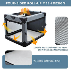 Pettycare chew-proof mesh windows provide ventilation and visibility