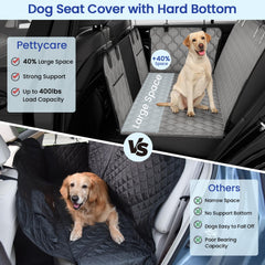 pettycare dog back seat cover padding close-up highlights 8mm sponge comfort