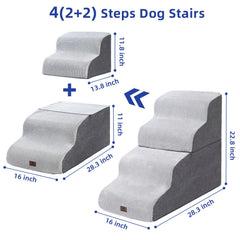 Pettycare dog stairs foam closeup shows dense memory foam comfort