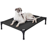 pettycare elevated dog bed assembly view demonstrates quick setup and stable frame.