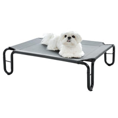 Pettycare elevated dog bed assembly view shows quick setup for small dogs