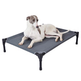 Pettycare elevated outdoor dog bed 32x25 with cooling airflow for summer comfort.