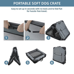Pettycare indoor-outdoor dog kennel placed in living room and porch