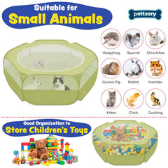 Pettzery playpen breathable mesh sides provide visibility and airflow