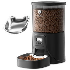 PETULTRA automatic cat feeder front view highlighting timed meals.