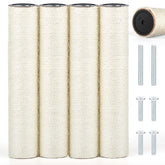 PETUOL sisal pole 15.7 inch for cat trees reduces furniture scratches during play.