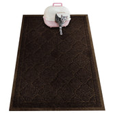 PETUPPY XL litter mat 47x36 front view showing large coverage reduces sweeping