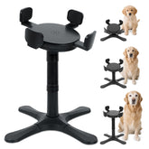 PETVENTURE adjustable dog bowl stand front view showing versatile height options for comfortable feeding