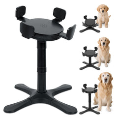 PETVENTURE adjustable dog bowl stand front view showing versatile height options for comfortable feeding
