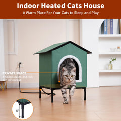 Petvolve elevated base design keeps paws warm and dry on wet porches.