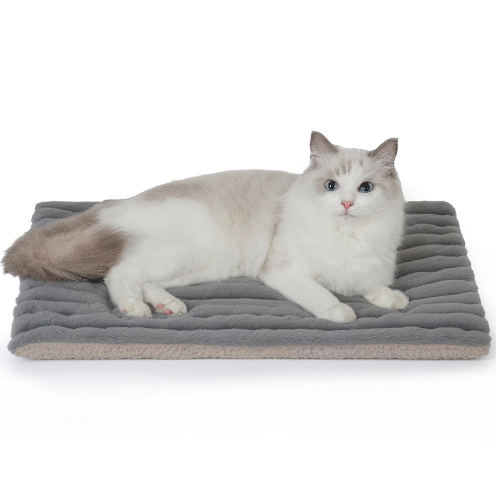 Petvolve self-warming cat bed front view offers cozy warmth for indoor comfort