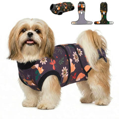 PetWarm dog recovery suit close-up shows soft breathable fabric for everyday comfort
