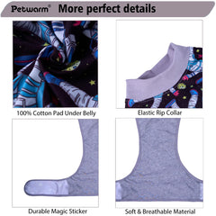 PetWarm lightweight dog onesie conforming to body shape