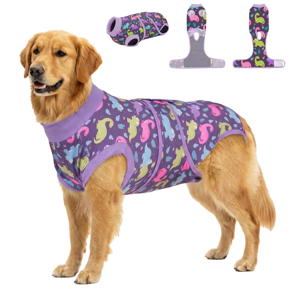 PetWarm Pet Surgery Recovery Suit front view shows durable, breathable fabric for post-op comfort