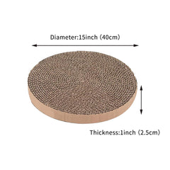 PetZen Garden 1-inch thick cardboard scratcher refill designed for durable scratching sessions.