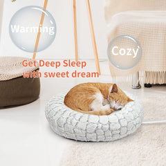 PETZOOKA heated bed removable cover closeup demonstrates easy machine-washable care
