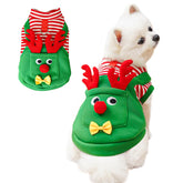 Pezluxe dog Christmas costume with reindeer pocket enhances festive photo moments