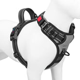 PHOEPET No Pull Harness front clip reduces pulling for safer walks.