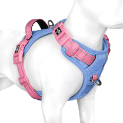 PHOEPET No Pull Harness front view with breathable mesh and soft padding.