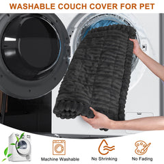 PHOPHO couch cover machine-washable fabric lasts wash after wash
