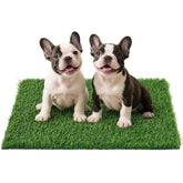 PICK FOR LIFE artificial grass pad close-up with realistic blades for puppy potty training.