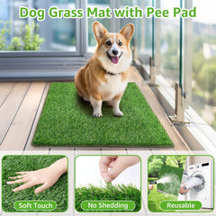 PICK FOR LIFE buckle-design dog grass mat keeps pad secure for reuse