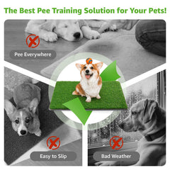 PICK FOR LIFE dog grass mat easy clean allows quick rinse or machine wash.