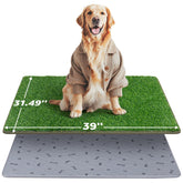 PICK FOR LIFE dog grass mat with pee pad tray provides leak-proof protection and easy cleanup.