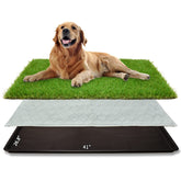 PICK FOR LIFE dog grass patch top view for large indoor potty training