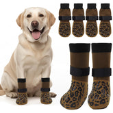 PICK FOR LIFE non-slip dog socks grippers on paws for secure traction.