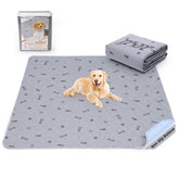 PICK FOR LIFE washable dog pee pad 72x72 flatlay demonstrating extra-large coverage for housebreaking