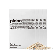 Pidan Mix Cat Litter bag shows tofu bentonite 70-30 for strong clumping.