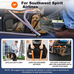 pidipiti expandable top carrier provides extra space during flights and car rides