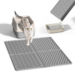 Alfombrilla Pieviev para arenero de gato 31x24 recoge la arena