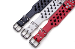 Pimaodog Sharp Spiked Collar 2-inch wide—adjustable fit for medium and large dogs.