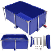 Pinelicorn canvas above-ground pond with steel frame for durable outdoor display