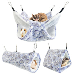 PINVNBY 3 Pack Rat Hammock Set hammock provides a cozy sunbathing perch for small pets