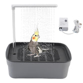 PINVNBY automatic-bird-bath-pump demonstrates continuous circulating water for a refreshing bath.